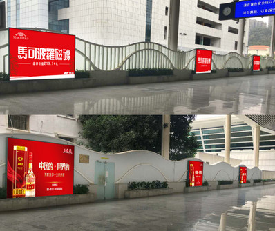 廈門站南、北一站臺燈箱廣告