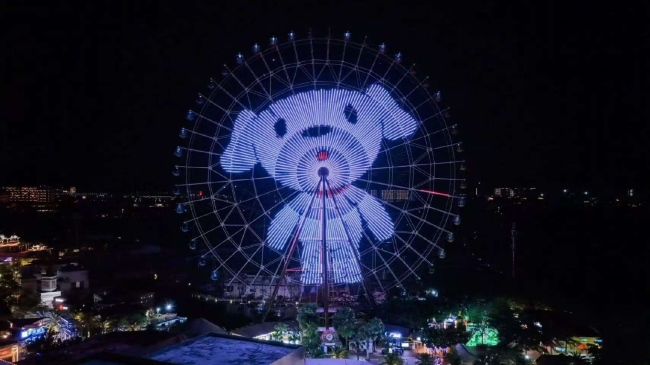三亞摩天輪燈光秀廣告投放，三亞海棠灣夢(mèng)幻不夜城大屏廣告價(jià)格